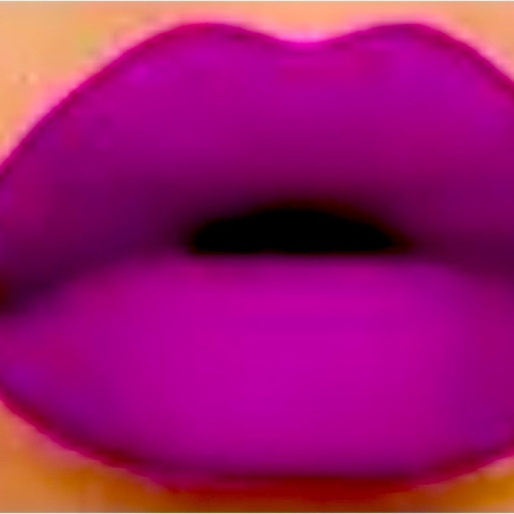 Purple cream lipstick
